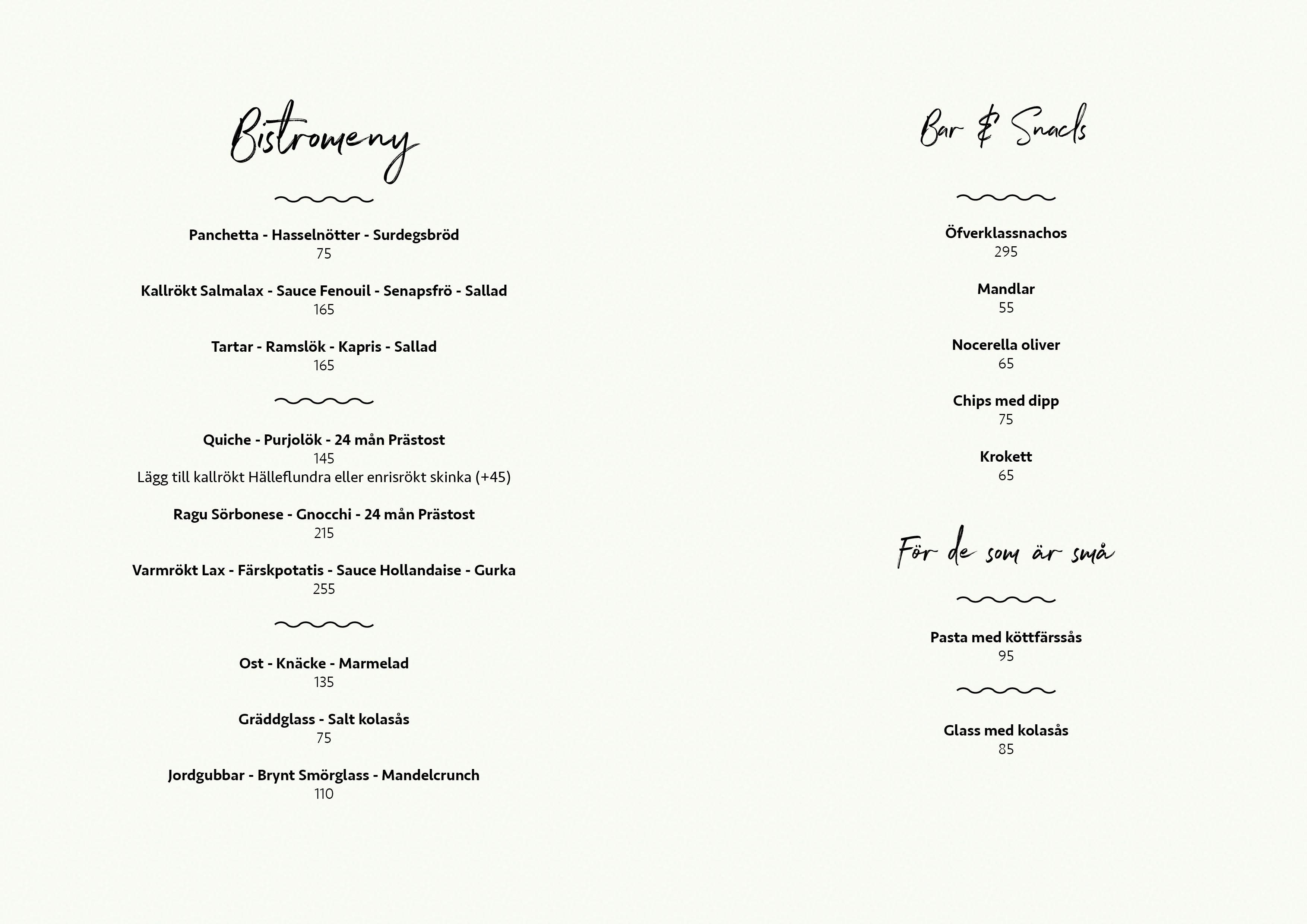 Bistromeny